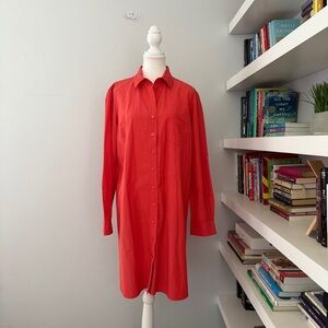 Finley Alex Roll Tab Weathercloth Shirt Dress Navy Sz XL